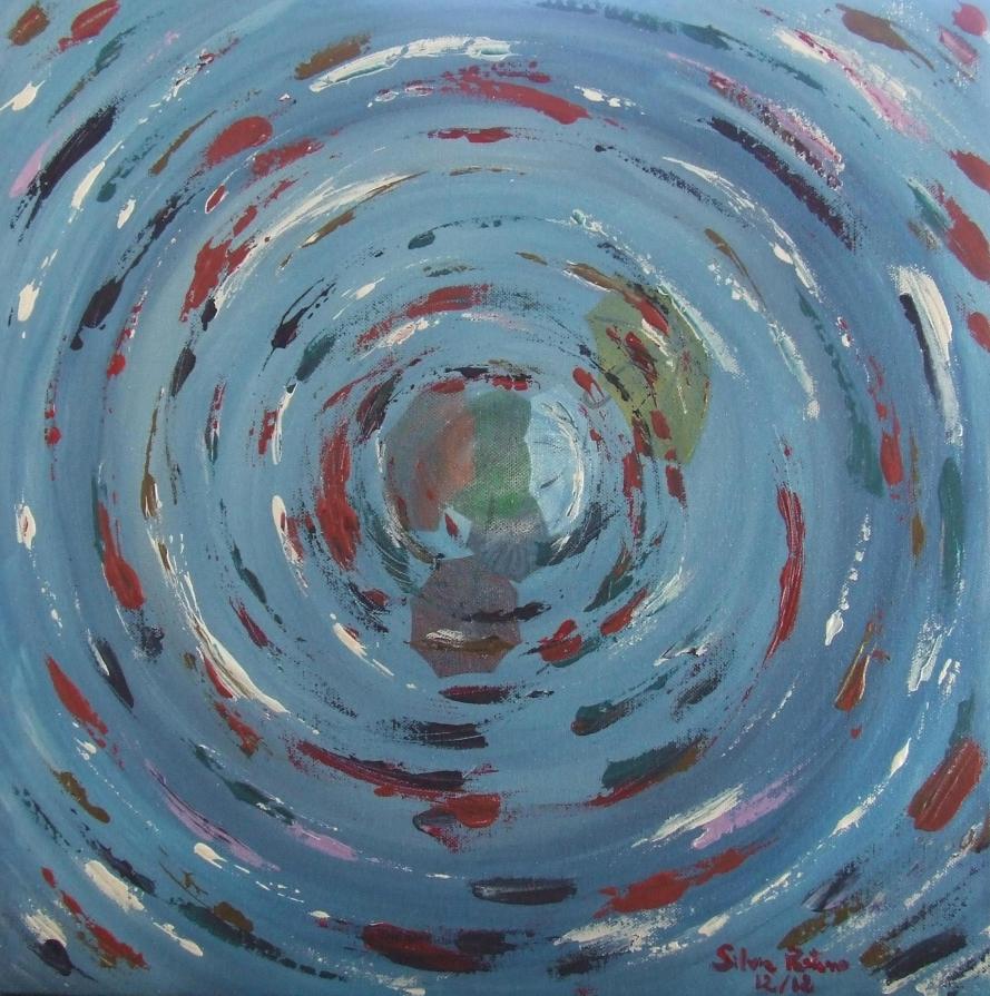 Ombrelli in un vortice notturno