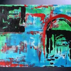 Richard Toveen - Roma Capitale  - olio su tela - 100 x 70