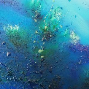 Particolare di Aurea corallina cm 120x100. Anno 2020