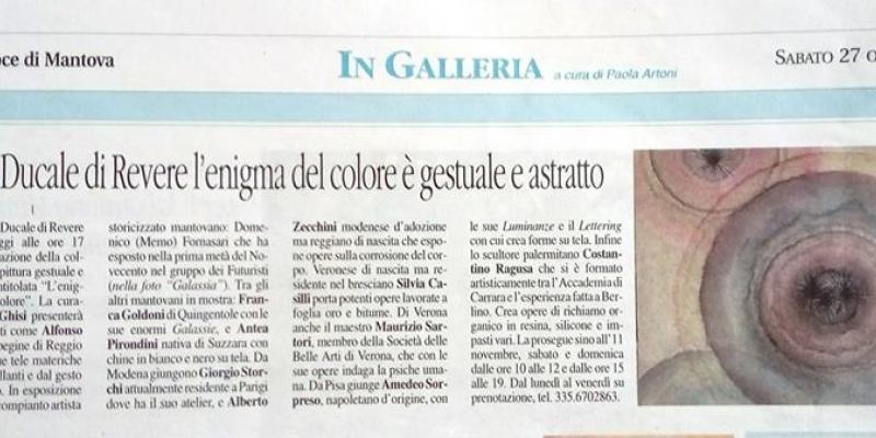 L'ENIGMA DEL COLORE alla grande con Borghi , Fornasari e altri.. L'ENIGMA DEL COLORE alla grande con Borghi , Fornasari e altri..