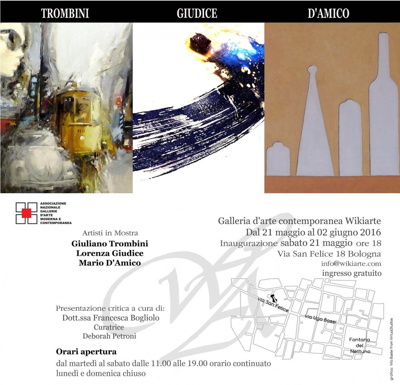 Show Giuliano Trombini  Lorenza Giudice, Mario D'Amico presents Francesca Bogliolo
