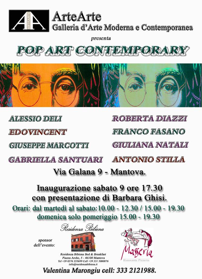 POP ART CONTEMPORARY a Mantova.