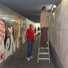  Grosseto Allestimento nel sottopasso ferroviario