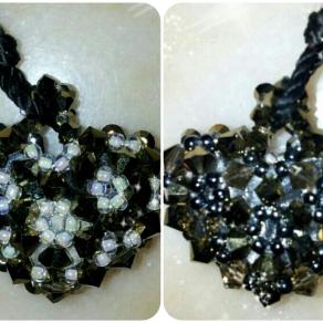 Cuore swarosky double-face