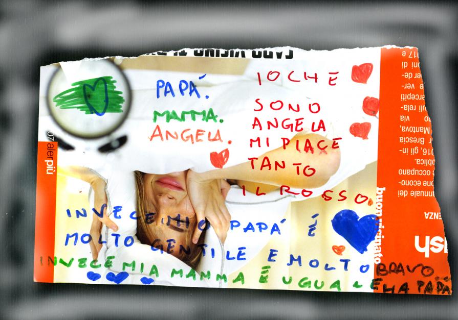 io che sono Angela mi piace il rosso. forse questa è l'arte contemporanea.