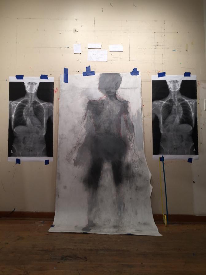 my working studio wall