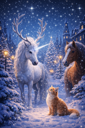 Sotto un cielo trapuntato di stelle...i guardiani dell'inverno !!! ❤️