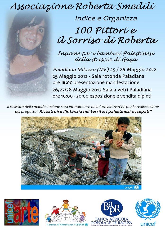 100 PITTORI E IL SORRISO DI ROBERTA    RICOSTRUIRE L'INFANZIA NEI TERRITORI PALESTINESI OCCUPATI