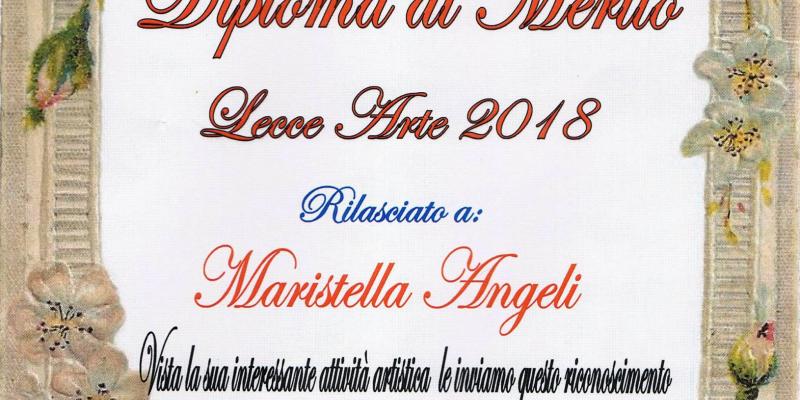 Diploma di Merito a Maristella Angeli, La Chimera – Metropolitan, Lecce Diploma di Merito a Maristella Angeli, La Chimera – Metropolitan, Lecce
