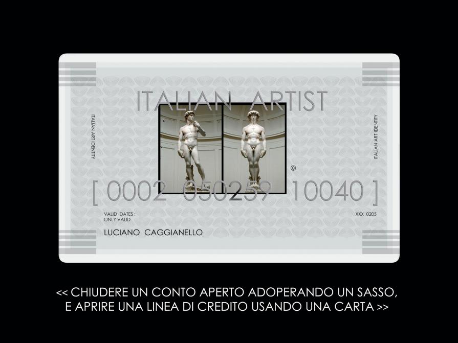 carta di credito d'artista