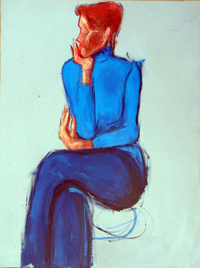 Il silenzio (Michèle in blu)