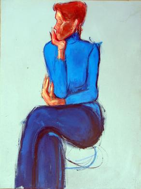 Il silenzio (Michèle in blu)