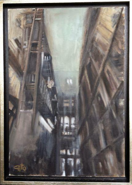 vicolo NY - omaggio a Jeremy Mann