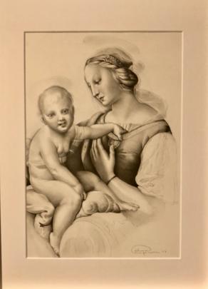 Omaggio  a Raffaello-Grande Madonna di Cowper