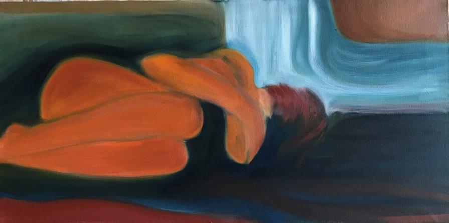 Marilena La Mantia – Donna – olio su tela – 80 x 40