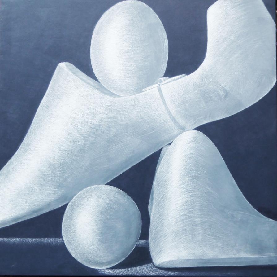 PASSO UNDICESIMO: acrilico graffiato 45x45 cm