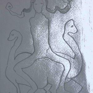 Reiter auf 2 Kamelen