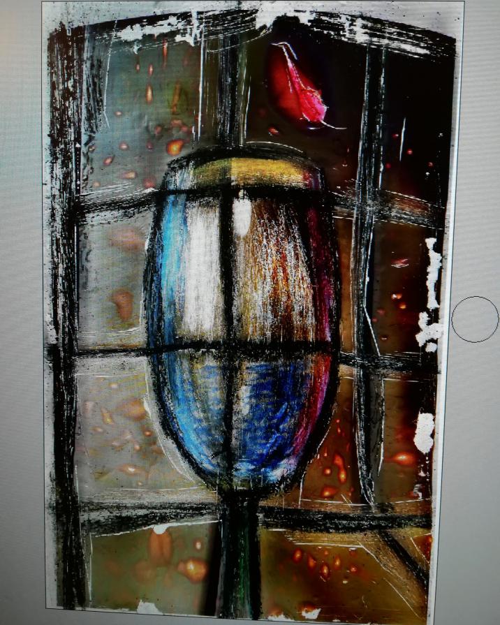 Riempio un bicchiere di colori a modo mio.