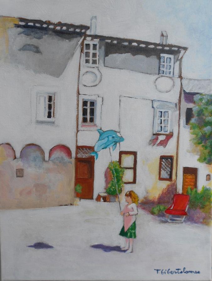 Tiziana Di Bartolomeo - Ostia antica - acrilico su tela 30 x 40 Tiziana Di Bartolomeo - Ostia antica - acrilico su tela 30 x 40