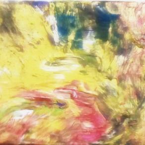 Nelle antiche rovine della civiltà Maya.