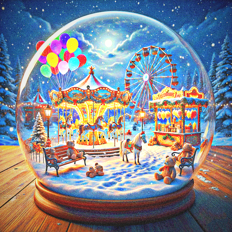    .... Un piccolo mondo incantato... dove la neve cade per sempre !!! ....