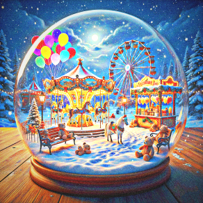    .... Un piccolo mondo incantato... dove la neve cade per sempre !!! ....