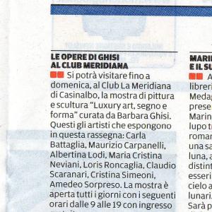 MOSTRA ALLA "MERIDIANA" DI MODENA ,22 DICEMBRE 2013-12 GENNAIO 2014.