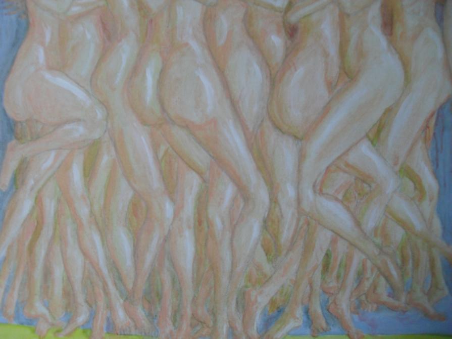 Little Top Model's fight (particolare) - Minute rivali - Nudo groviglio umido