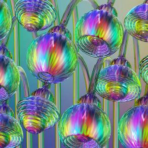 Vibrant Glass Blooms