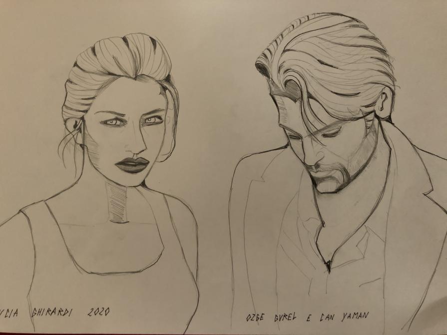 Ozge Gurel e Can Yaman visti da Lucia Ghirardi