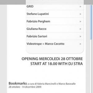 BOOKMARKS, otto artisti, otto proposte, un percorso BOOKMARKS, otto artisti, otto proposte, un percorso