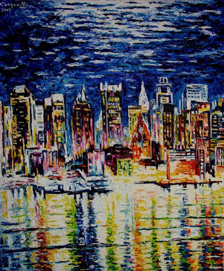 New York : Skyline di notte I