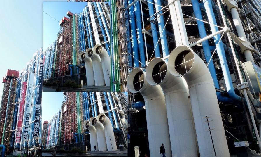 " Pompidou " de face...