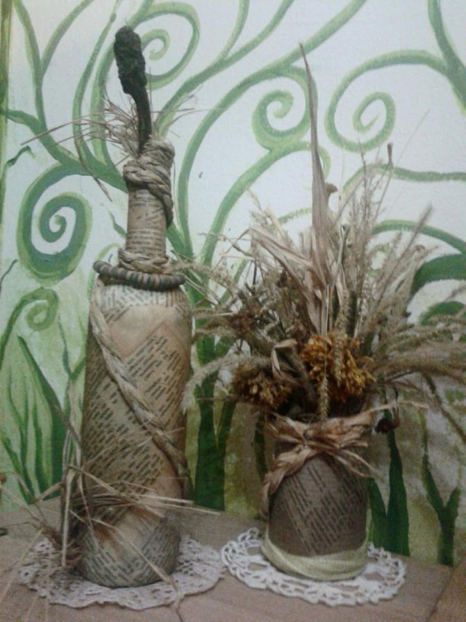 Riciclo Bottiglie e vecchi Libri gialli