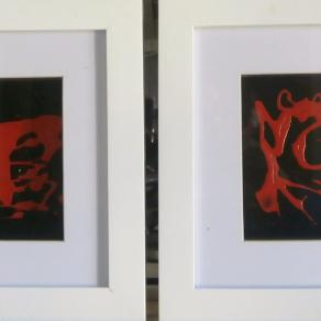 Gemelli / Capricorno   (La coppia compreso di cornice)