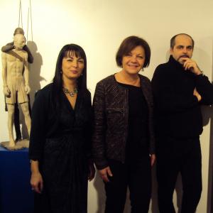 Il Maestro di scultura Denis Raccanelli alla ArteArte di Mantova.