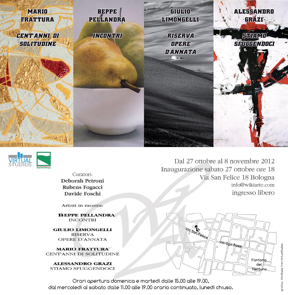 Mostre personali di Giulio Limongelli, Beppe Pellandra, Mario Frattura, Alessandro Grazi