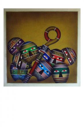 Teatro n.2    olio su tela   80x80  1995