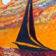 "Sailing on a sunset"