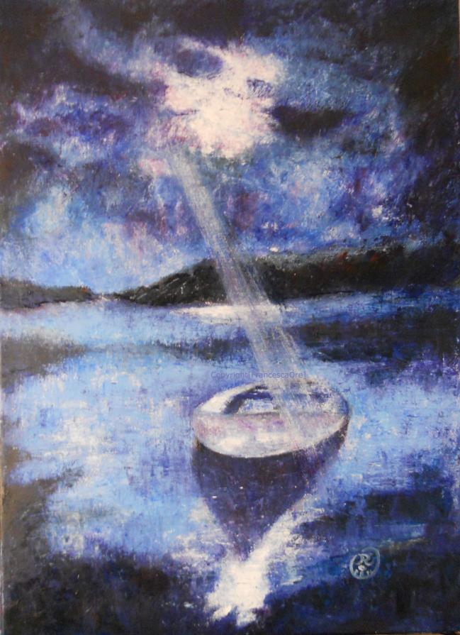 Raggio di luce - The voice -Paesaggio notturno