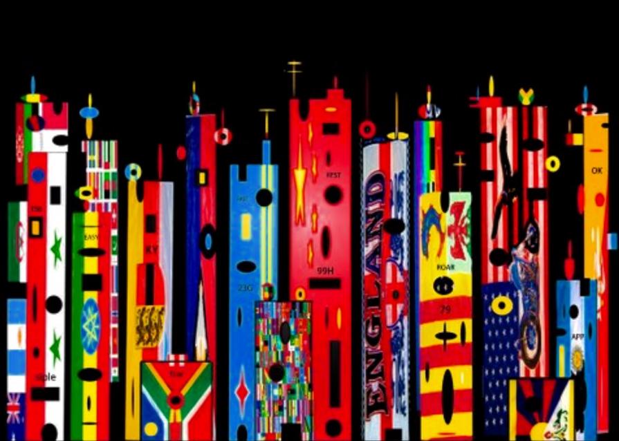 Milan 2015 City of flags