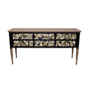 [GLIARLECCHINO- monogram] - Pittura su legno