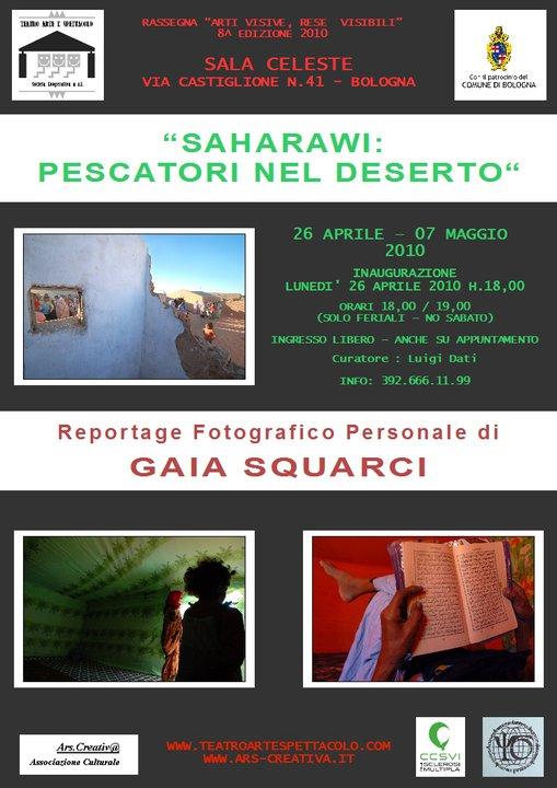 Locandina Mostra Gaia Squarci Sala Celeste Bologna Locandina Mostra Gaia Squarci Sala Celeste Bologna