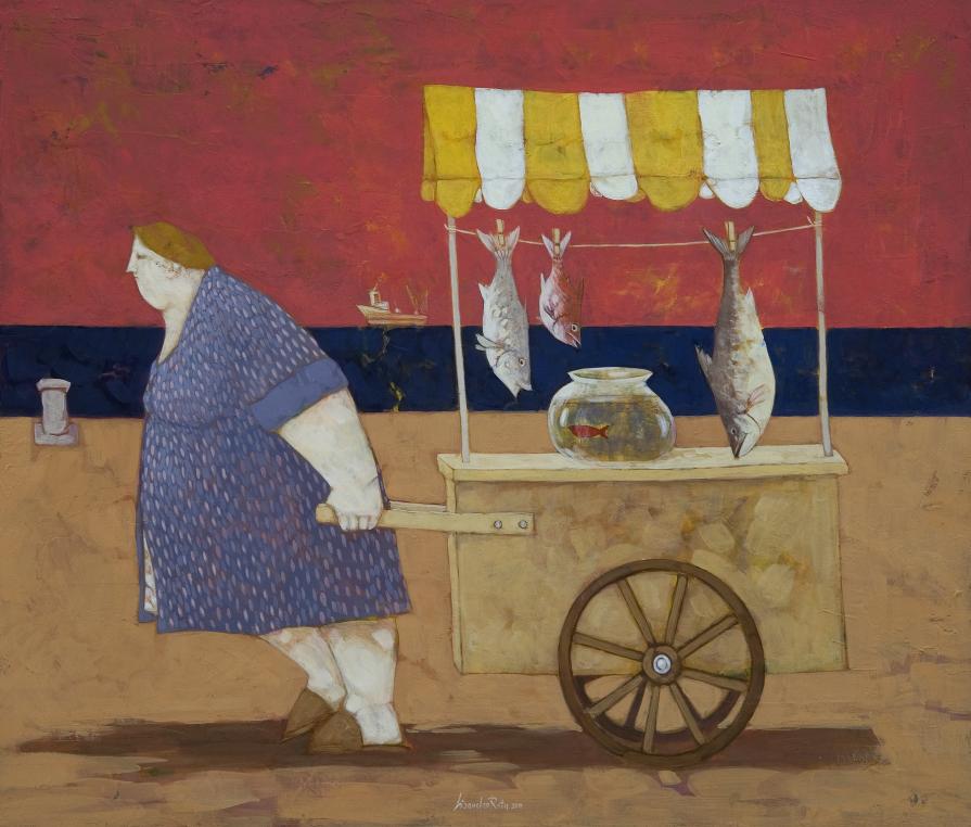 La bancarella del pesce fresco