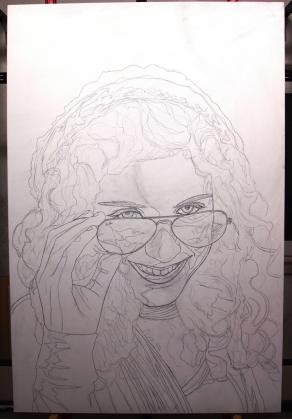 Sketch and painting in progress!