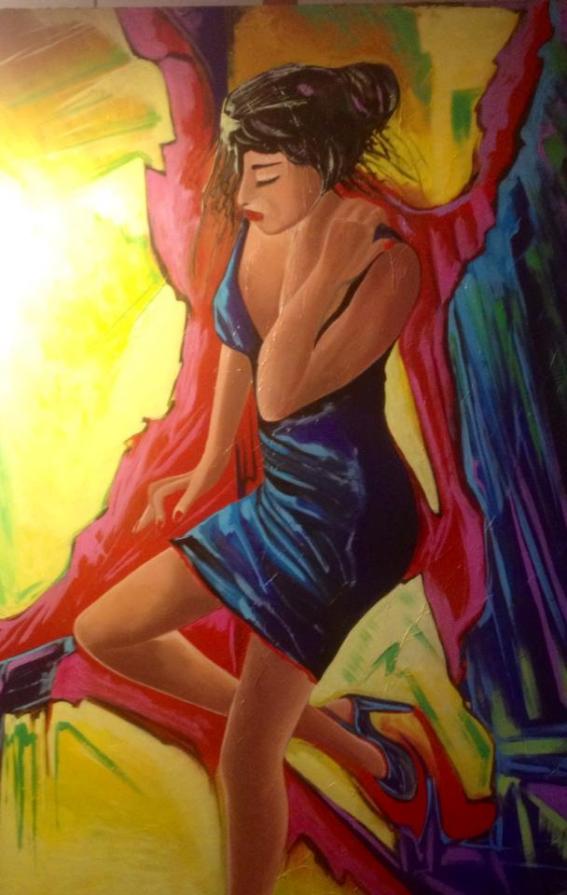 Gemella, olio su tela150x100cm,2014.