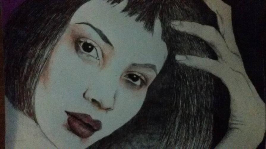 N 58 Biro nera arancione fucsia