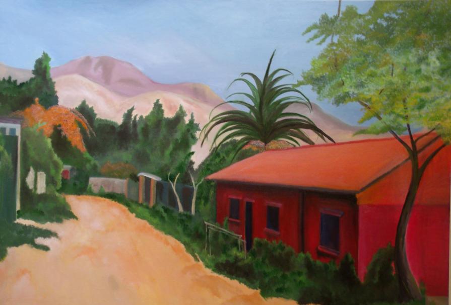 Kitsch Countryside Landscape