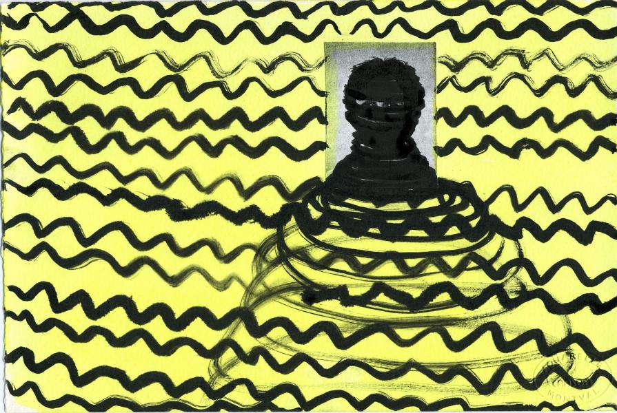 Blind Man's Buff, Installation - mixed media on paper