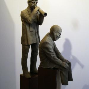 Il Maestro di scultura Denis Raccanelli alla ArteArte di Mantova.